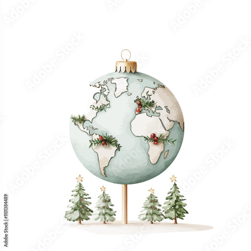 Global Christmas Ornament: ...