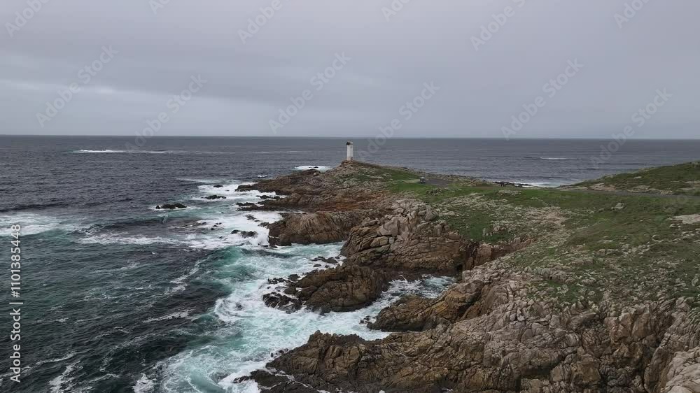 Baliza de Punta Roncudo en Ponteceso Galicia Baliza de Punta Roncudo en Ponteceso Galicia