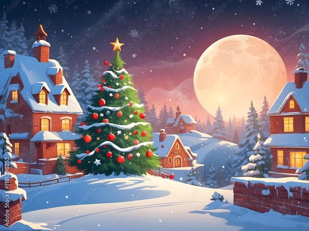 Naklejka premium abstract christmas background