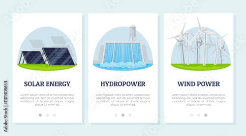 Natural Resources Banner Design and Poster Vector Template