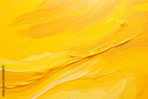 Abstract yellow background with wave shapes