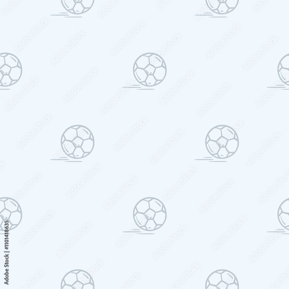 Simple black and white pattern with a soccer ball. Hand drawn vector background related to holidays, leisure and weekends. Design for decoration, wrapping paper, print Simple black and white pattern with a soccer ball. Hand drawn vector background related to holidays, leisure and weekends. Design for decoration, wrapping paper, print