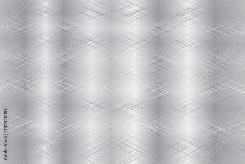 Metal abstract silver scratched background. Chrom rough texture. Vector illustration.