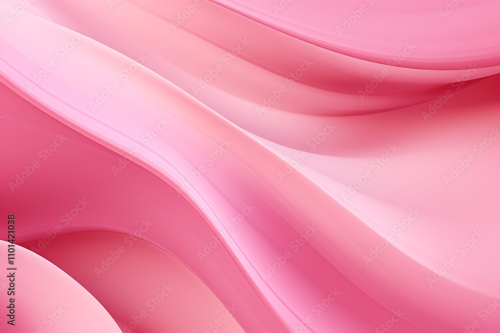 Obraz premium Abstract pink background with wave shapes