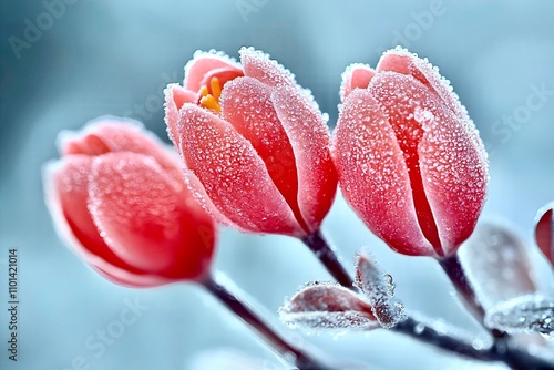 crisp, ice texture, frozen, ice texture, freshness,close-up, macro, garden, poster, advertisement, nature, plant, eco, natural, agriculture, wild, flower, pink, blossom, spring, nature, flowers, bloom
