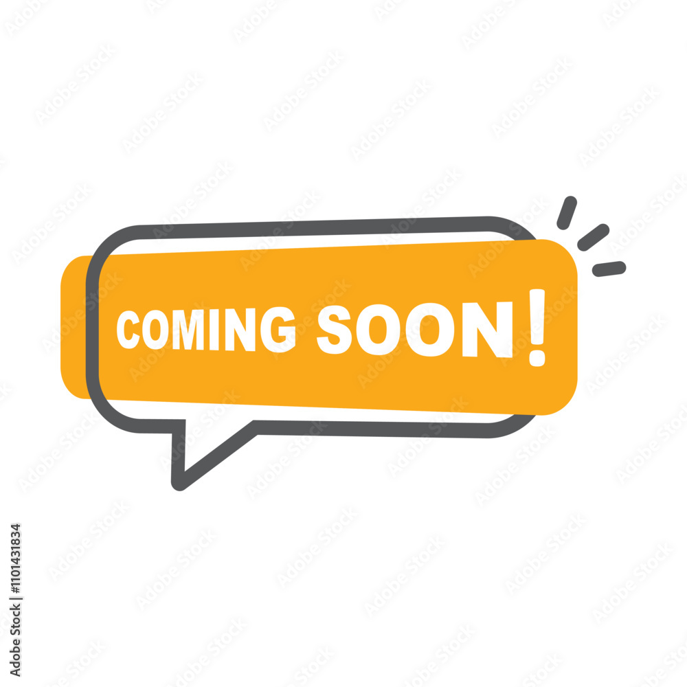 Coming soon. Vector illustrations on white background. Coming soon. Vector illustrations on white background.