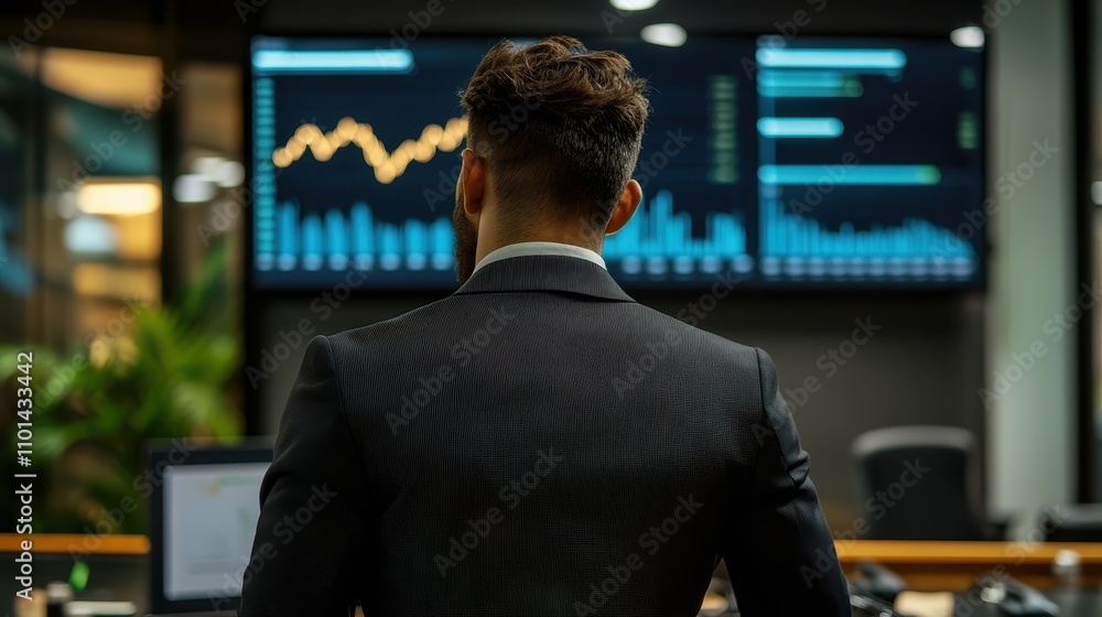 Fototapeta premium Analyzing Stock Market Data in the Finance Sector