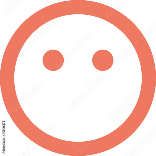 Emoji-No-Mouth icon logo design
