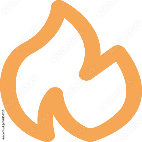 Fire icon logo design