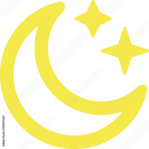Night icon logo design