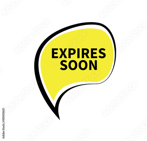expires soon text on white background
