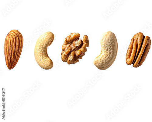 a group of different types of nuts photo