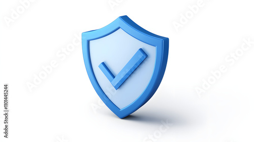 cartoon 3d Icon safety shield check mark perspective . Blue symbol security safety icon. Checkmark in minimalistic style. 3d vector illustration. white background Free Download cartoon 3d Icon safety shield check mark perspective . Blue symbol security safety icon. Checkmark in minimalistic style. 3d vector illustration. white background - GFXLoad