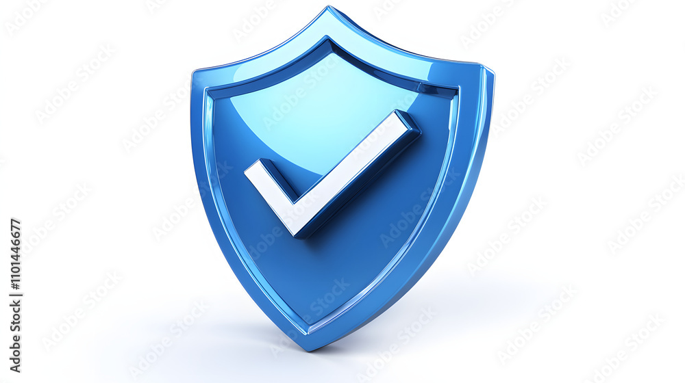 cartoon 3d Icon safety shield check mark perspective . Blue symbol security safety icon. Checkmark in minimalistic style. 3d vector illustration. white background cartoon 3d Icon safety shield check mark perspective . Blue symbol security safety icon. Checkmark in minimalistic style. 3d vector illustration. white background