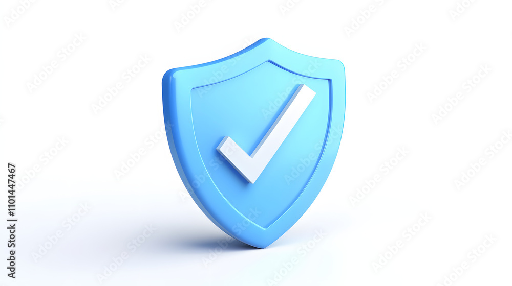 cartoon 3d Icon safety shield check mark perspective . Blue symbol security safety icon. Checkmark in minimalistic style. 3d vector illustration. white background cartoon 3d Icon safety shield check mark perspective . Blue symbol security safety icon. Checkmark in minimalistic style. 3d vector illustration. white background