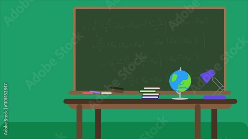 Wallpaper Mural Back to school chalkboard with empty space for writing lesson or message Background Torontodigital.ca