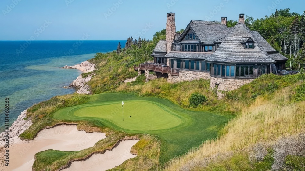 Stunning Luxury Clubhouse Overlooking Golf Course Stunning Luxury Clubhouse Overlooking Golf Course