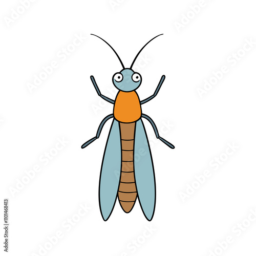caddisfly vector illustration