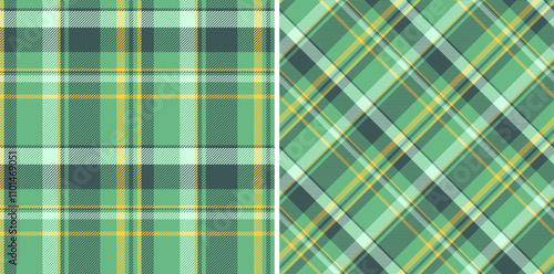 Pattern textile texture of vector tartan check with a seamless background fabric plaid. Set in nature colors for classic wardrobe essentials in timeless style.