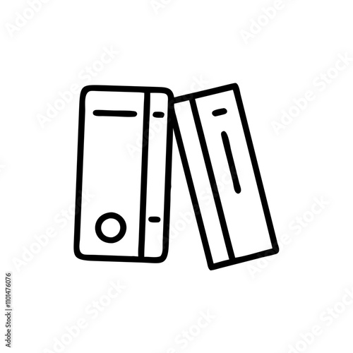 File binders icon for organizing documents