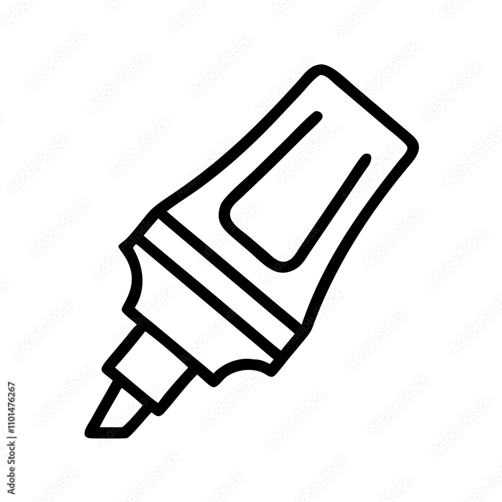 Highlighter icon for office and study use Highlighter icon for office and study use