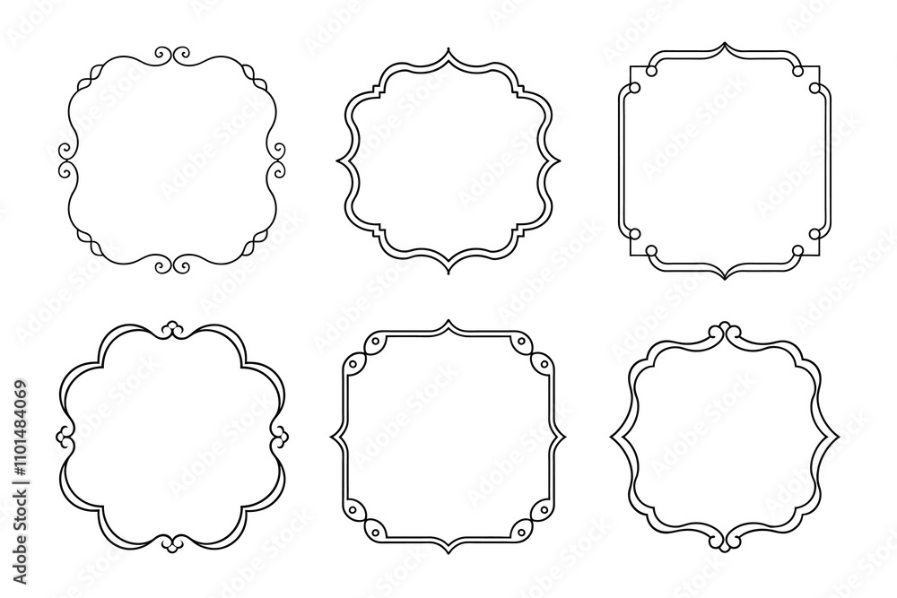 Obraz premium set of vintage frames