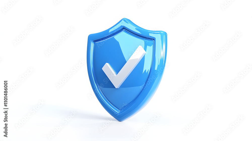 cartoon 3d Icon safety shield check mark perspective . Blue symbol security safety icon. Checkmark in minimalistic style. 3d vector illustration. white background cartoon 3d Icon safety shield check mark perspective . Blue symbol security safety icon. Checkmark in minimalistic style. 3d vector illustration. white background