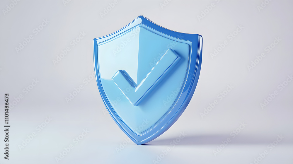 cartoon 3d Icon safety shield check mark perspective . Blue symbol security safety icon. Checkmark in minimalistic style. 3d vector illustration. white background cartoon 3d Icon safety shield check mark perspective . Blue symbol security safety icon. Checkmark in minimalistic style. 3d vector illustration. white background