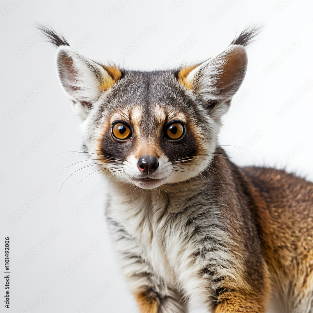 Obraz premium ringtail on white background