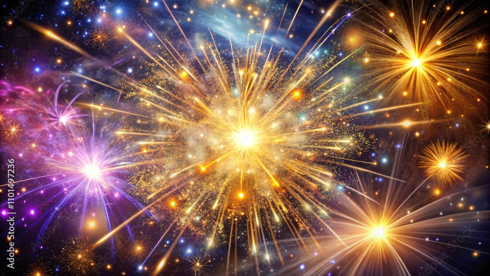 A cosmic explosion, a Big Bang supernova in space. A cosmic explosion, a Big Bang supernova in space.