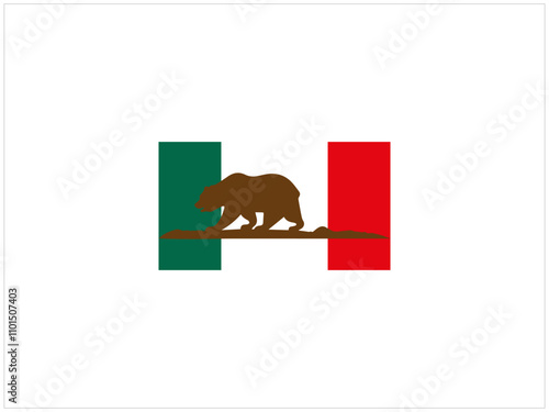 California logo design , vector , icon , illustration which contain a country map identity .