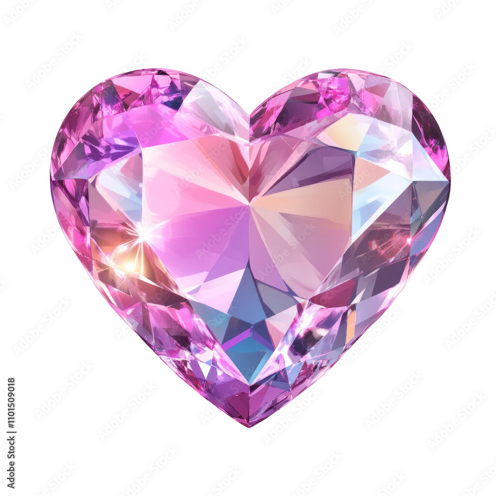 A pink diamond shaped like a heart A pink diamond shaped like a heart