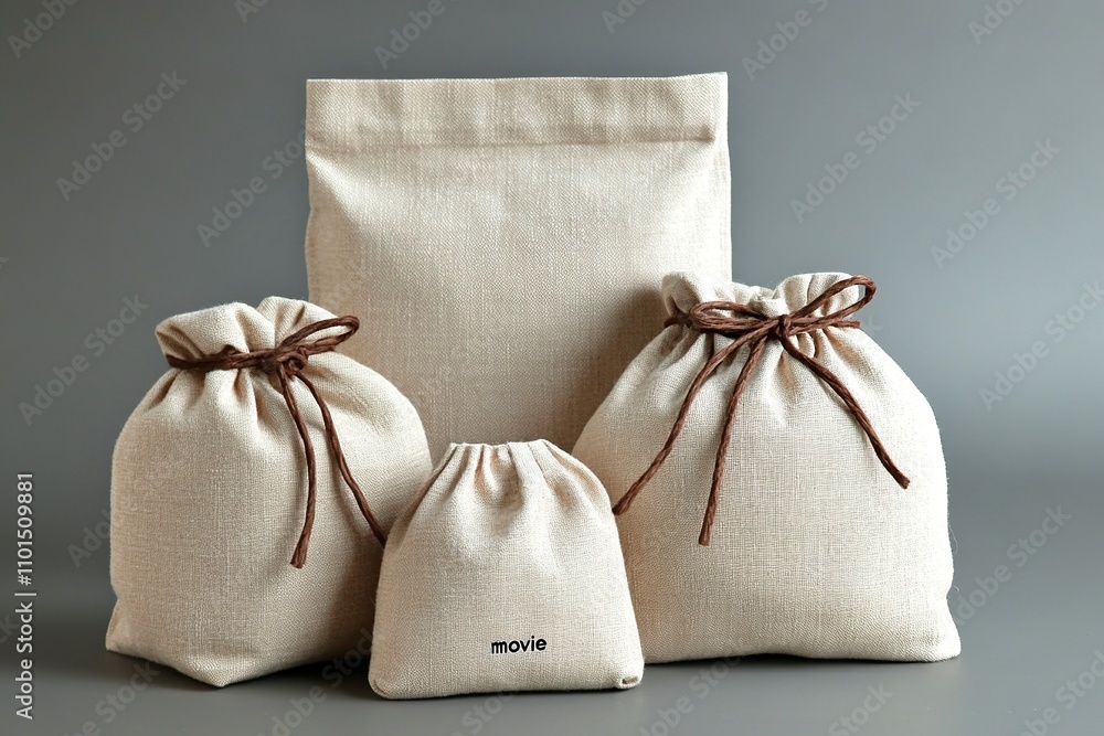 Linen bags are suitable for packaging small items such as tea or Chinese Linen bags are suitable for packaging small items such as tea or Chinese