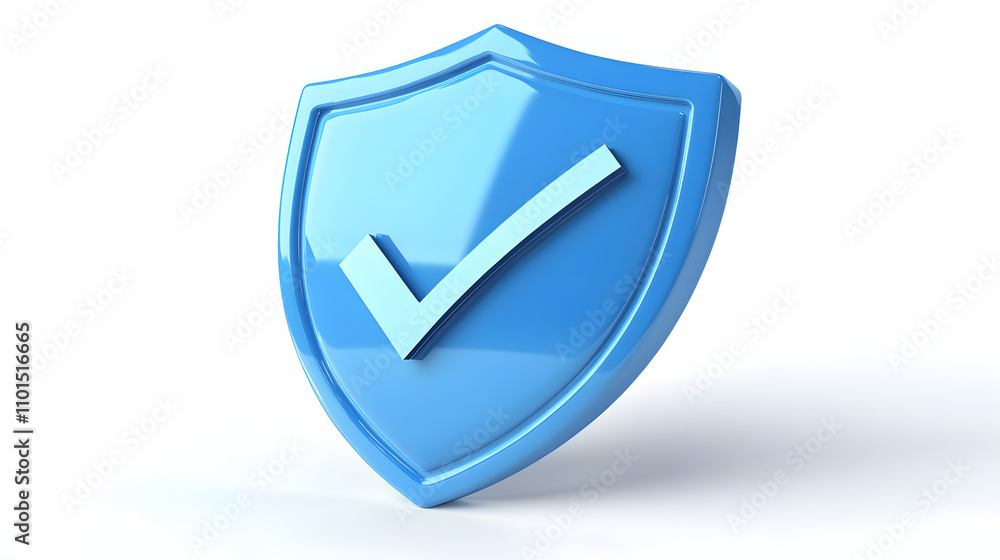 cartoon 3d Icon safety shield check mark perspective . Blue symbol security safety icon. Checkmark in minimalistic style. 3d vector illustration. white background cartoon 3d Icon safety shield check mark perspective . Blue symbol security safety icon. Checkmark in minimalistic style. 3d vector illustration. white background