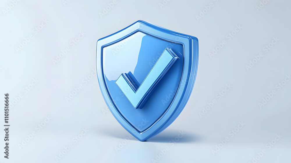 cartoon 3d Icon safety shield check mark perspective . Blue symbol security safety icon. Checkmark in minimalistic style. 3d vector illustration. white background cartoon 3d Icon safety shield check mark perspective . Blue symbol security safety icon. Checkmark in minimalistic style. 3d vector illustration. white background