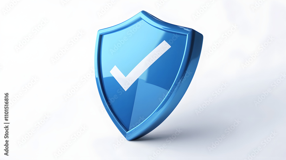 cartoon 3d Icon safety shield check mark perspective . Blue symbol security safety icon. Checkmark in minimalistic style. 3d vector illustration. white background cartoon 3d Icon safety shield check mark perspective . Blue symbol security safety icon. Checkmark in minimalistic style. 3d vector illustration. white background