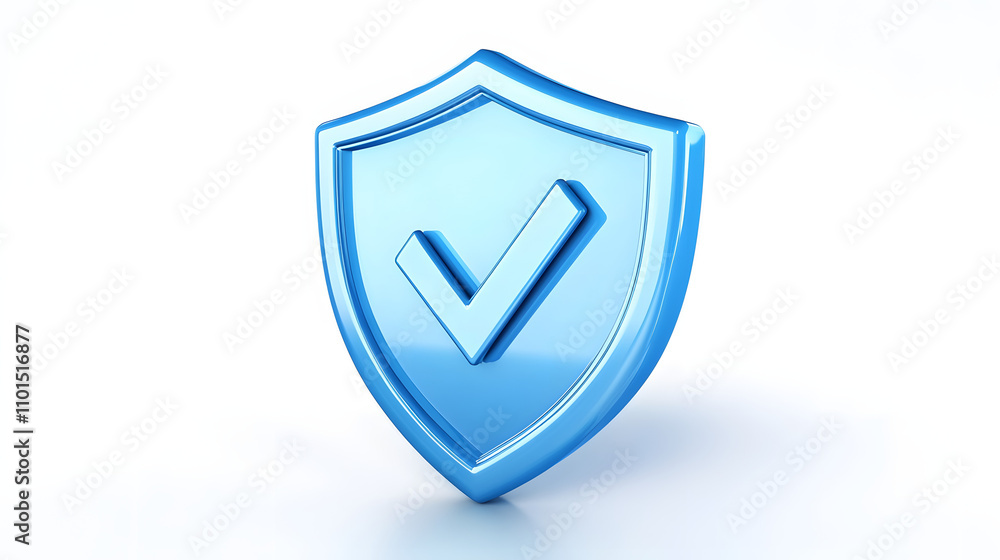cartoon 3d Icon safety shield check mark perspective . Blue symbol security safety icon. Checkmark in minimalistic style. 3d vector illustration. white background cartoon 3d Icon safety shield check mark perspective . Blue symbol security safety icon. Checkmark in minimalistic style. 3d vector illustration. white background