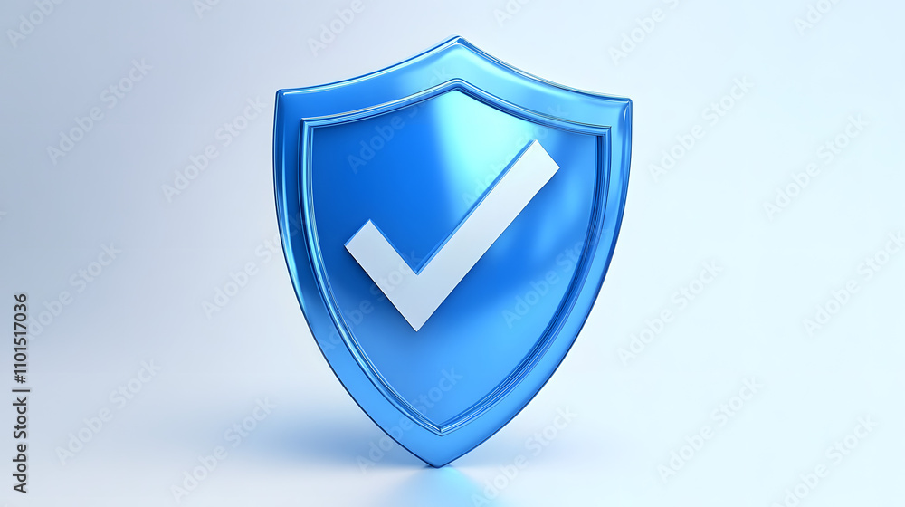 cartoon 3d Icon safety shield check mark perspective . Blue symbol security safety icon. Checkmark in minimalistic style. 3d vector illustration. white background cartoon 3d Icon safety shield check mark perspective . Blue symbol security safety icon. Checkmark in minimalistic style. 3d vector illustration. white background