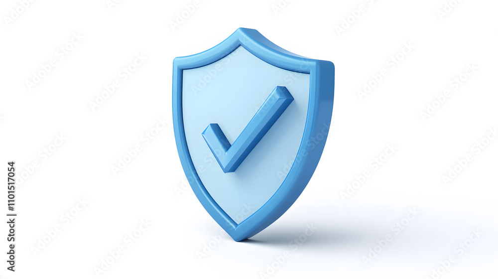 cartoon 3d Icon safety shield check mark perspective . Blue symbol security safety icon. Checkmark in minimalistic style. 3d vector illustration. white background cartoon 3d Icon safety shield check mark perspective . Blue symbol security safety icon. Checkmark in minimalistic style. 3d vector illustration. white background