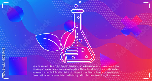 Abstract biology-themed background with vibrant colors, geometric shapes, and flowing waves, showcasing natural elements and life forms in a creative, dynamic style.