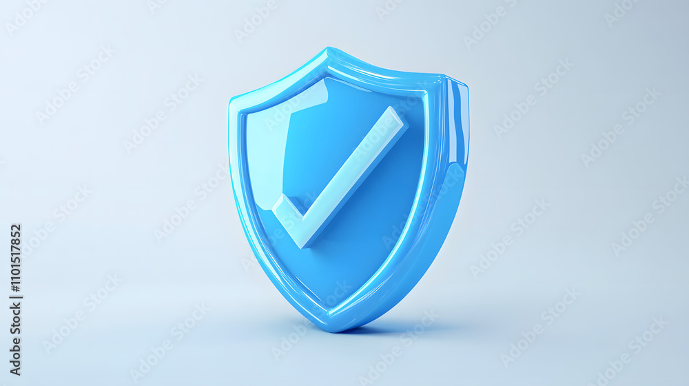 cartoon 3d Icon safety shield check mark perspective . Blue symbol security safety icon. Checkmark in minimalistic style. 3d vector illustration. white background cartoon 3d Icon safety shield check mark perspective . Blue symbol security safety icon. Checkmark in minimalistic style. 3d vector illustration. white background