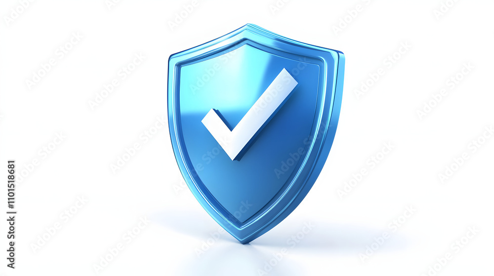 cartoon 3d Icon safety shield check mark perspective . Blue symbol security safety icon. Checkmark in minimalistic style. 3d vector illustration. white background cartoon 3d Icon safety shield check mark perspective . Blue symbol security safety icon. Checkmark in minimalistic style. 3d vector illustration. white background