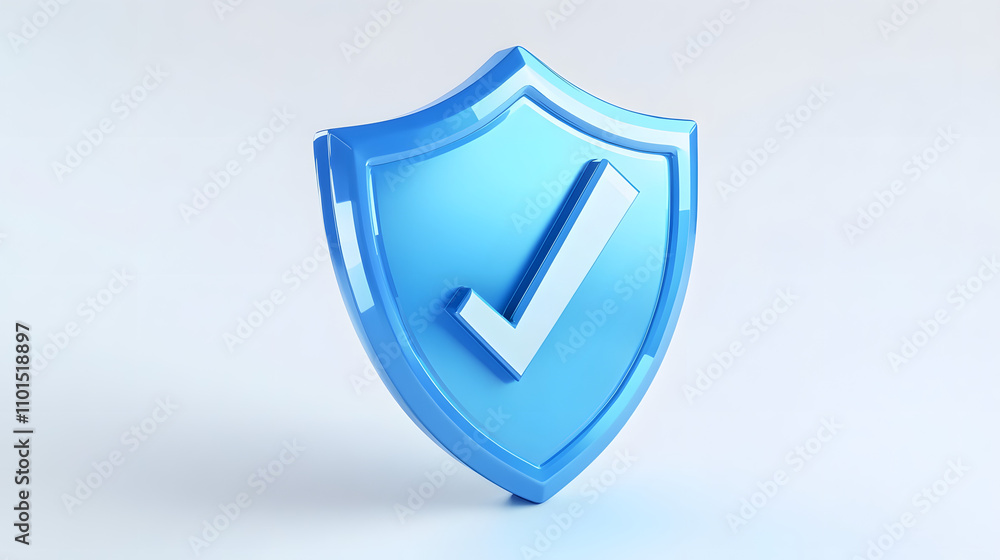 cartoon 3d Icon safety shield check mark perspective . Blue symbol security safety icon. Checkmark in minimalistic style. 3d vector illustration. white background cartoon 3d Icon safety shield check mark perspective . Blue symbol security safety icon. Checkmark in minimalistic style. 3d vector illustration. white background