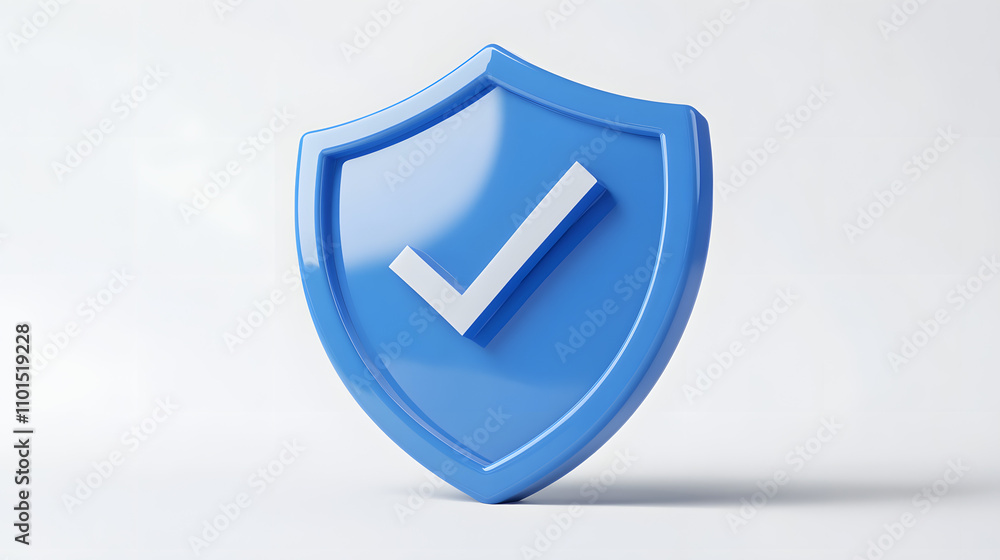 cartoon 3d Icon safety shield check mark perspective . Blue symbol security safety icon. Checkmark in minimalistic style. 3d vector illustration. white background cartoon 3d Icon safety shield check mark perspective . Blue symbol security safety icon. Checkmark in minimalistic style. 3d vector illustration. white background