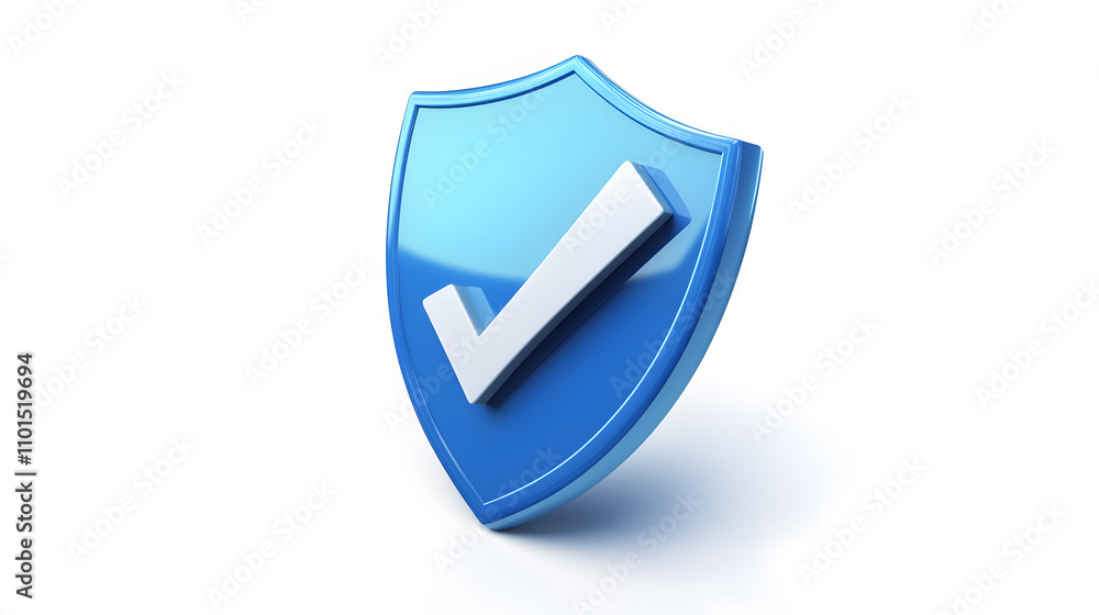 cartoon 3d Icon safety shield check mark perspective . Blue symbol security safety icon. Checkmark in minimalistic style. 3d vector illustration. white background cartoon 3d Icon safety shield check mark perspective . Blue symbol security safety icon. Checkmark in minimalistic style. 3d vector illustration. white background