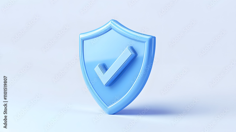cartoon 3d Icon safety shield check mark perspective . Blue symbol security safety icon. Checkmark in minimalistic style. 3d vector illustration. white background cartoon 3d Icon safety shield check mark perspective . Blue symbol security safety icon. Checkmark in minimalistic style. 3d vector illustration. white background