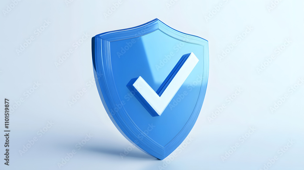 cartoon 3d Icon safety shield check mark perspective . Blue symbol security safety icon. Checkmark in minimalistic style. 3d vector illustration. white background cartoon 3d Icon safety shield check mark perspective . Blue symbol security safety icon. Checkmark in minimalistic style. 3d vector illustration. white background