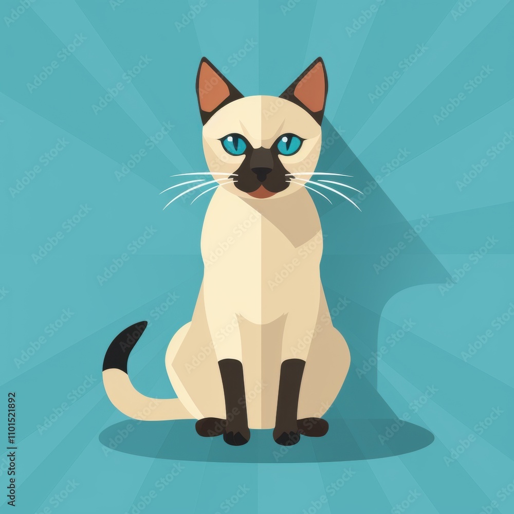 Cute and Playful Cartoon Cat Illustration with Bright Colors and Minimalistic Design Perfect for Pet Lovers and Animal Enthusiasts Cute and Playful Cartoon Cat Illustration with Bright Colors and Minimalistic Design Perfect for Pet Lovers and Animal Enthusiasts