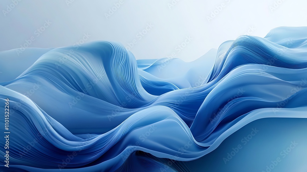 Obraz premium Modern abstract wave background with gradient highlights image