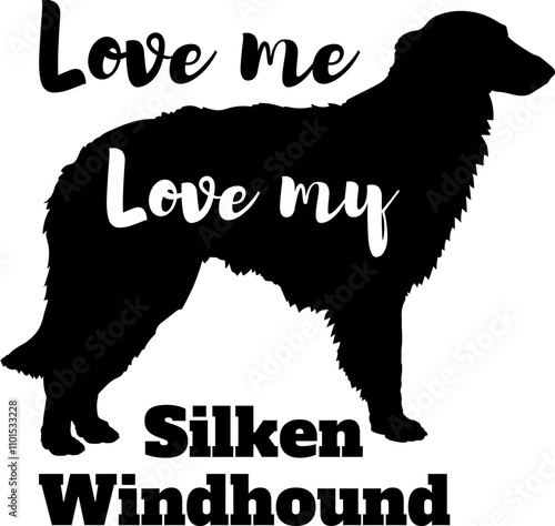  Silken Windhound dog silhouette, dog, dog breeds, logo, vector, love me love my dog, silhouette, i love my dog, animal, illustration, icon, sign, design, black, symbol, pet, love  photo